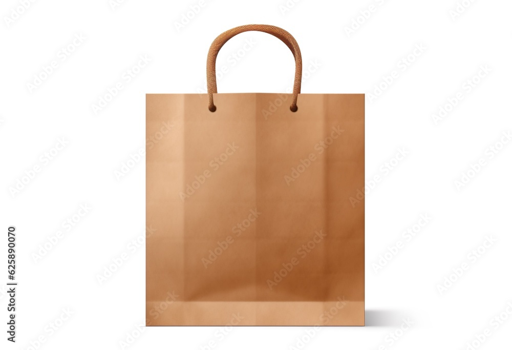 Kraft paper shopping bag with handles