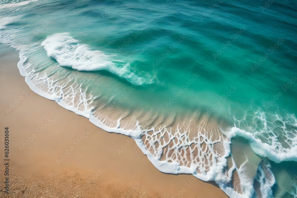 Waves in sea near beach