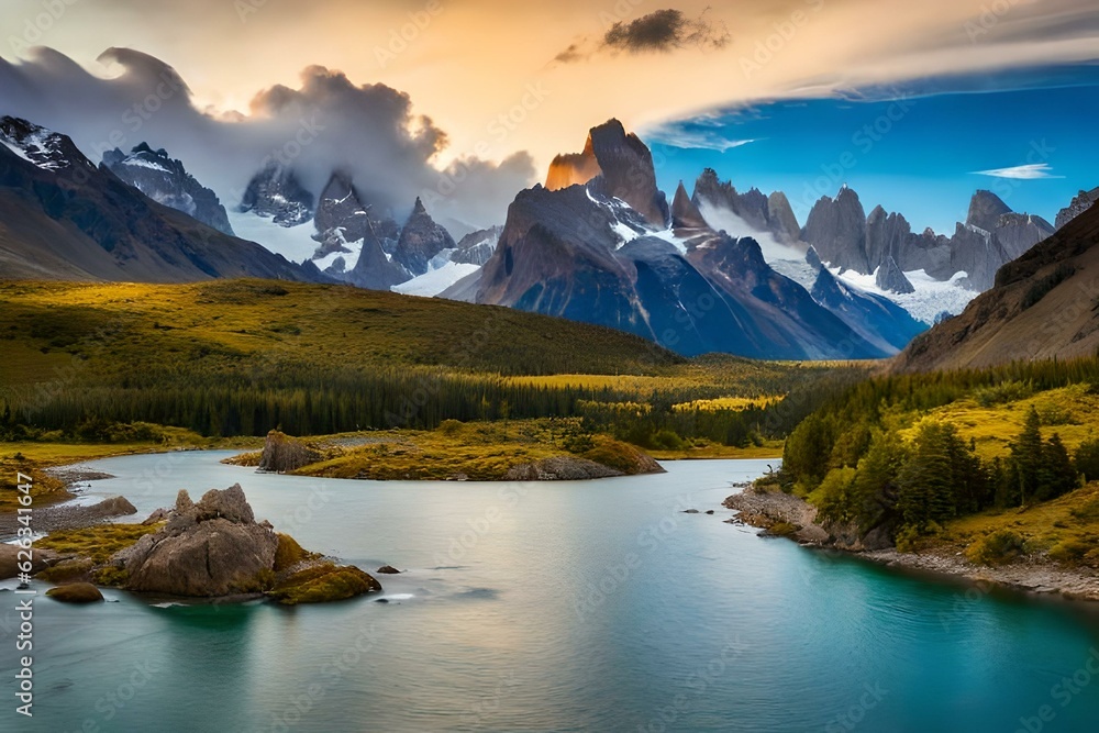 lake in the mountains