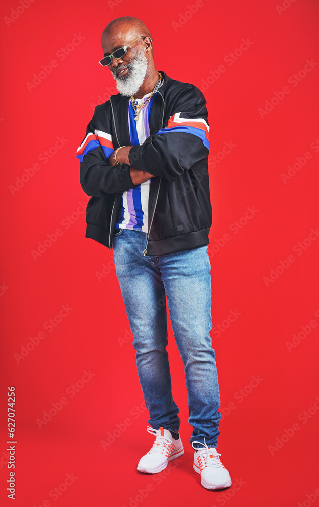 Clothes never really go out of style. Studio shot of a senior man wearing retro attire while posing 