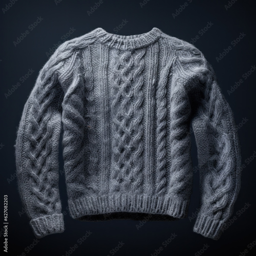 Cozy sweater isolated