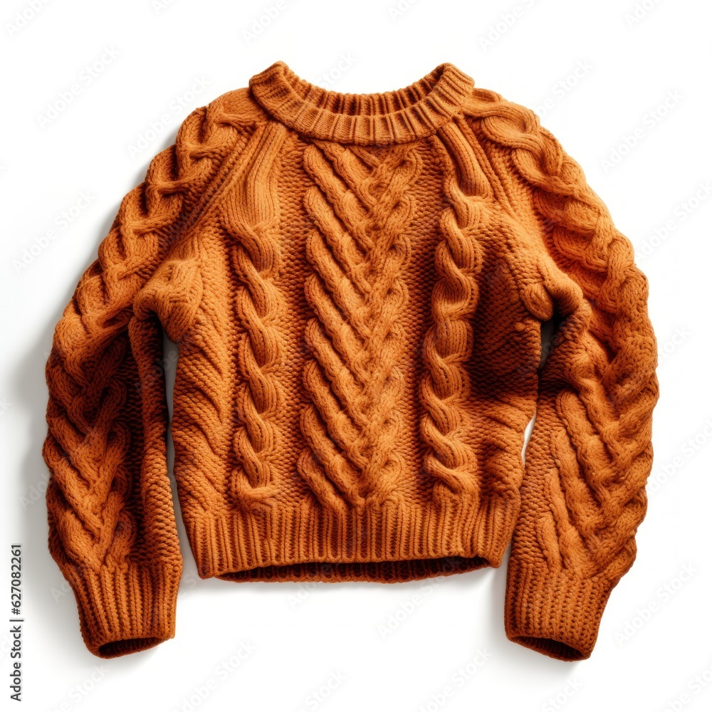 Cozy sweater isolated