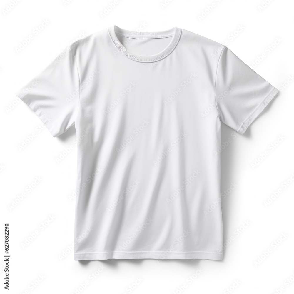 White T-Shirt Mockup Isolated