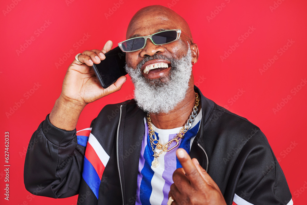 Staying connected is important these days. Studio shot of a retro dressed man talking on the cellpho