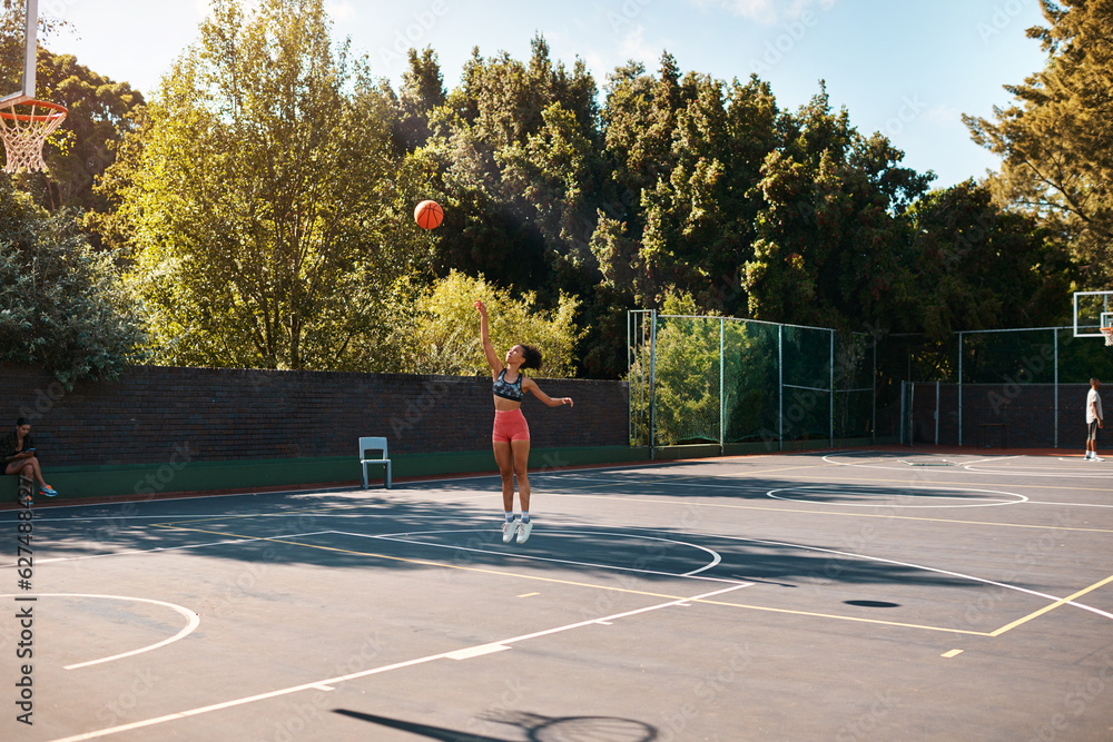 Its not about how good you are, its how good you want to be. Shot of a sporty young woman throwing a