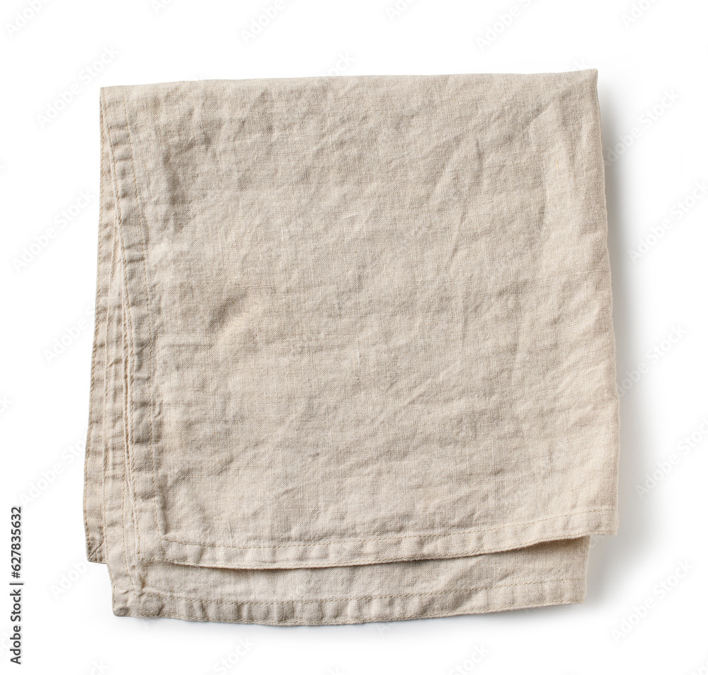 folded cotton napkin