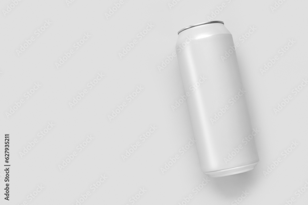 Can of fresh soda isolated on white background