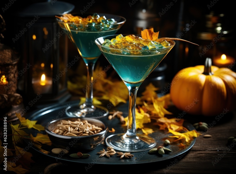 Cocktail with pumpkin