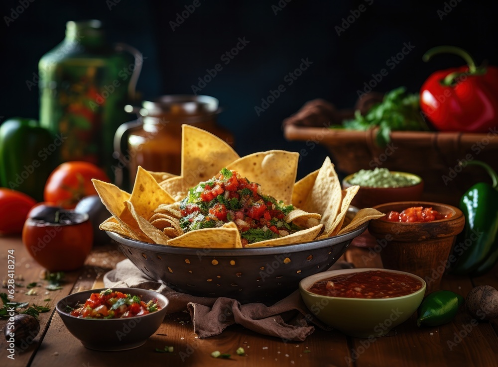 Bowl of tortilla chips