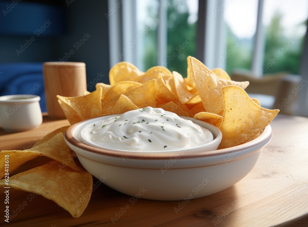 Bowl of tortilla chips