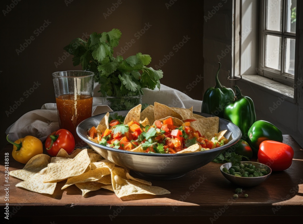 Bowl of tortilla chips