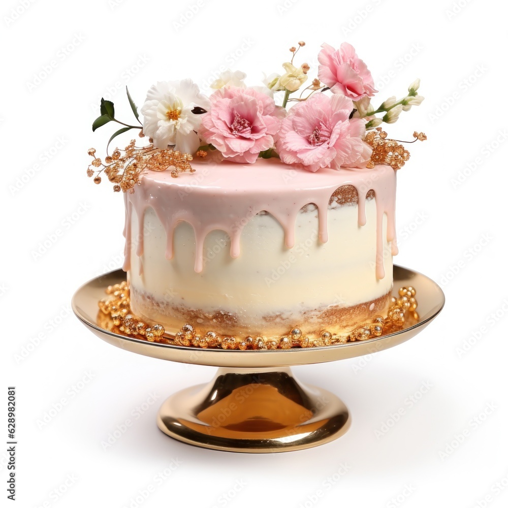 Elegant cake isolated