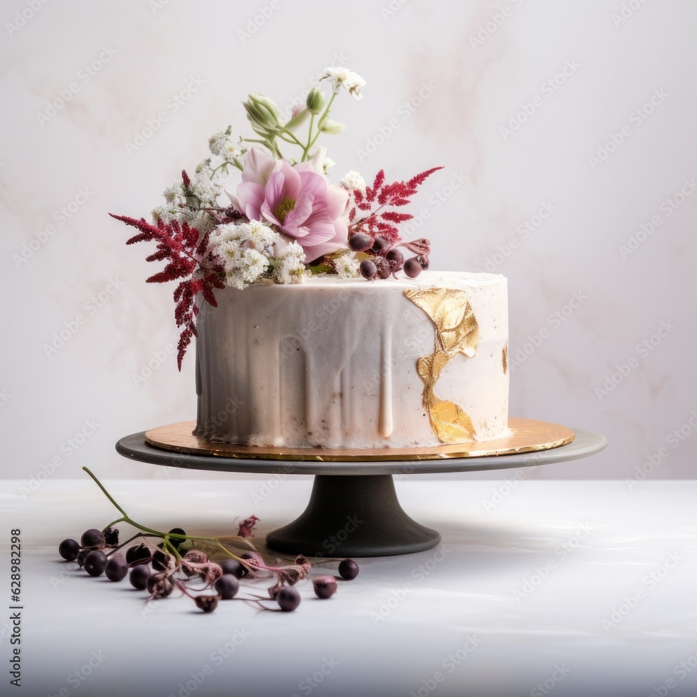 Elegant cake isolated