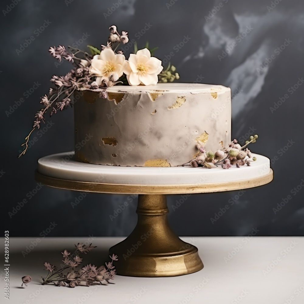 Elegant cake isolated