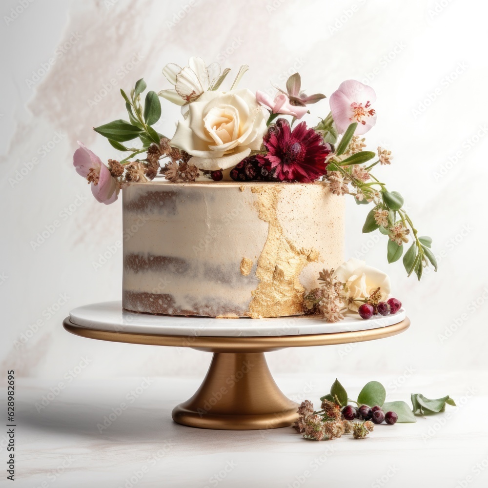 Elegant cake isolated