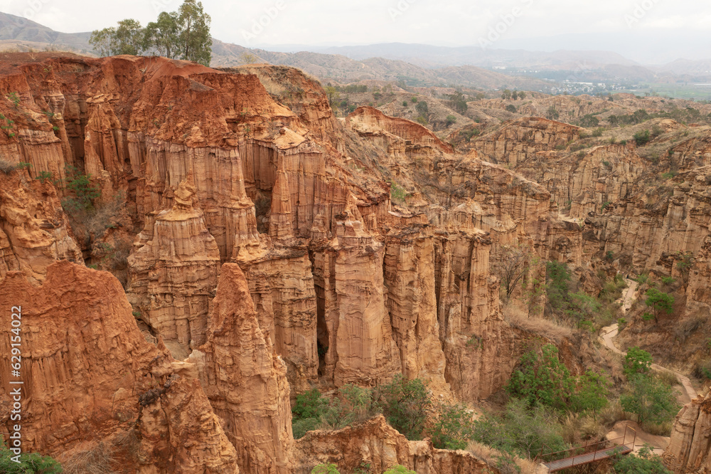 Flowing erosion landform in Yunnan, China.