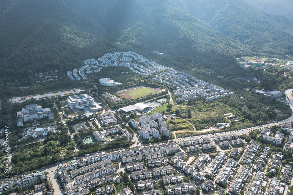 Village and landscapes in Dali, Yunnan, China.