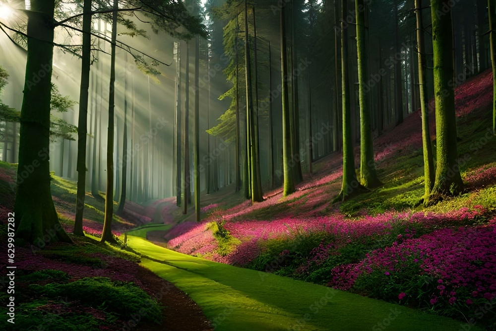 tunnel in the woods