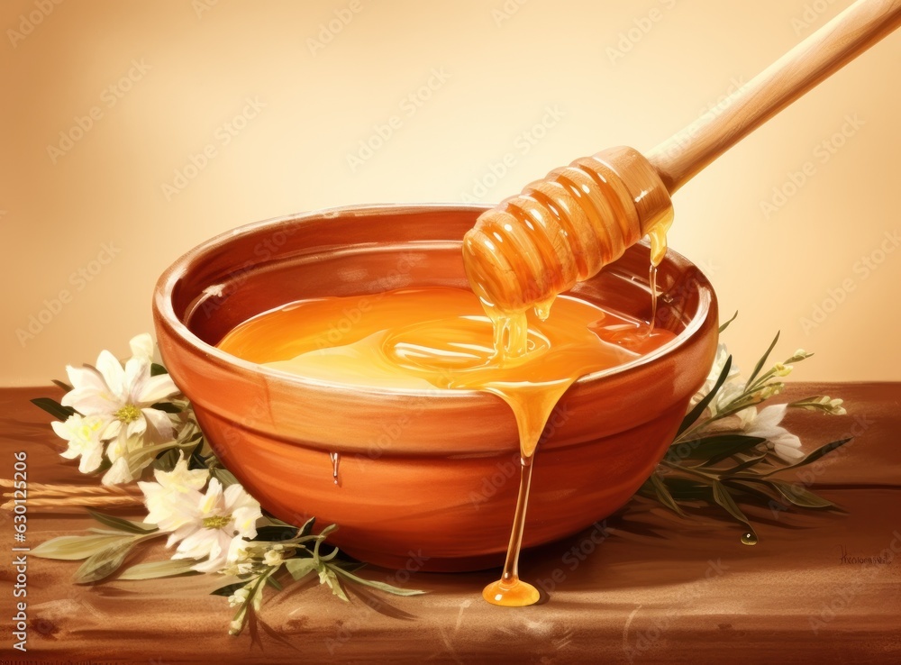 Golden honey background