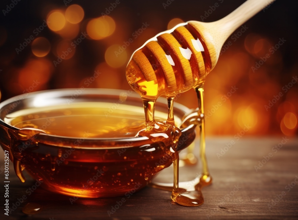 Golden honey background