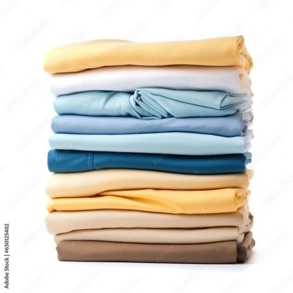 Stack of clothes isolated