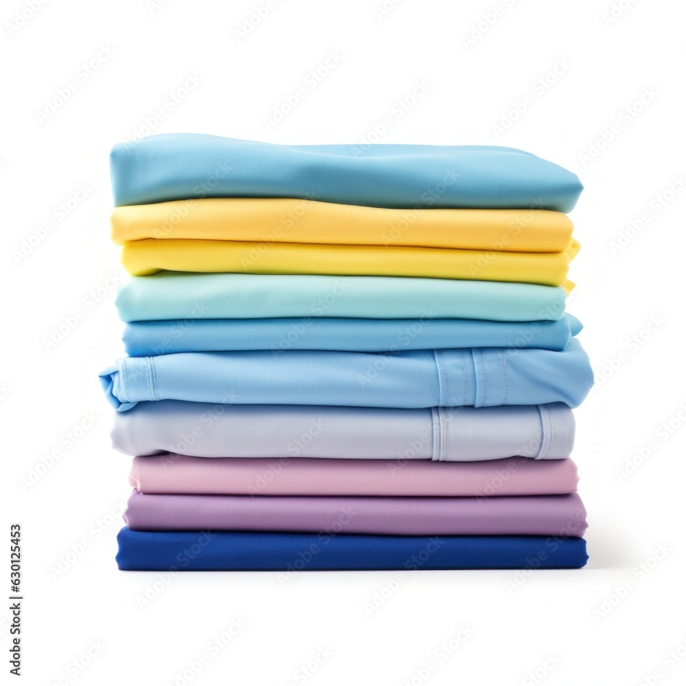 Stack of clothes isolated