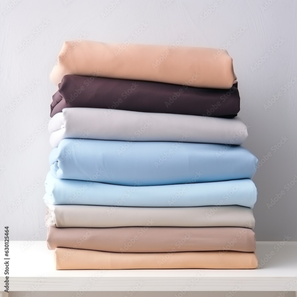 Stack of clothes isolated