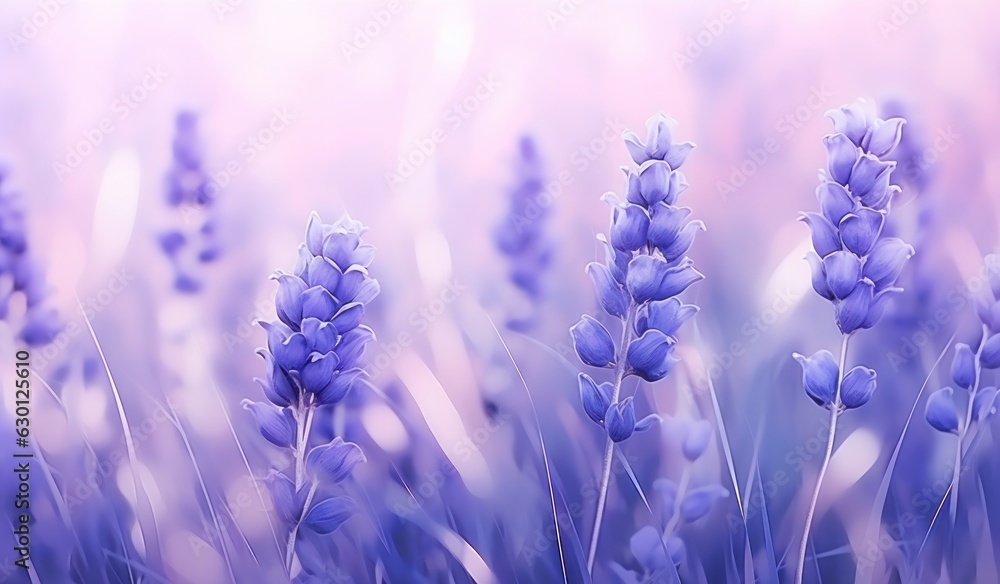 Lavender flowers natural background