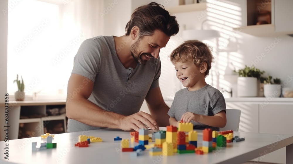 Child playing bricks