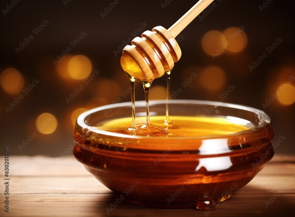 Honey drip in a bow