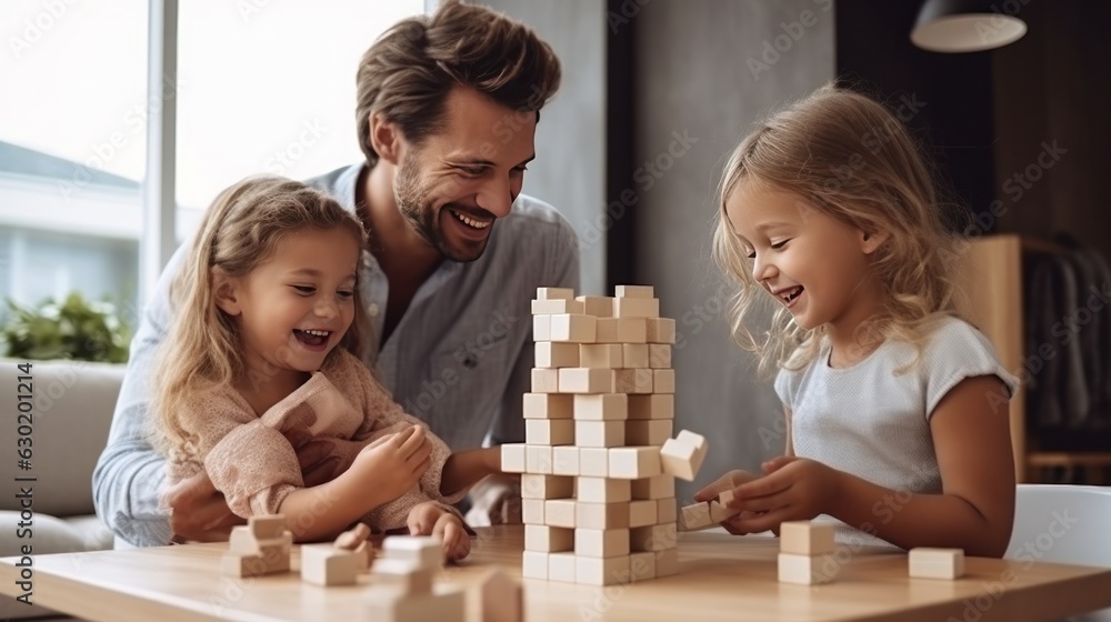 Child playing bricks