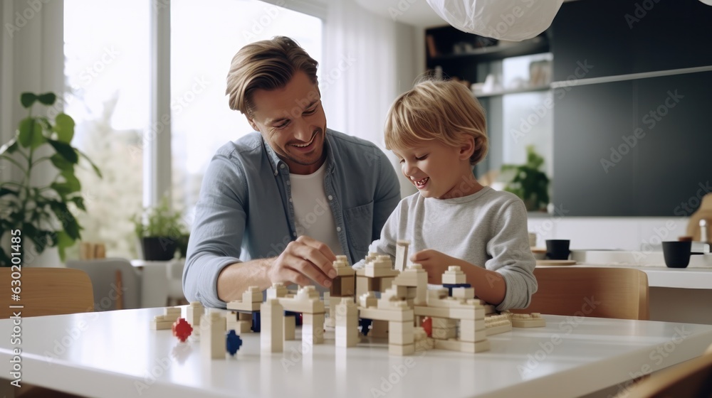 Child playing bricks