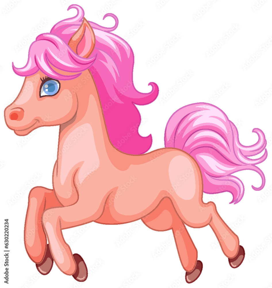 Adorable Unicorn Cartoon Vector Illustration