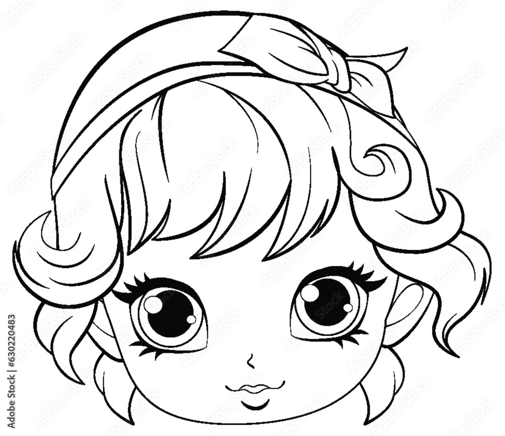 Cute Angel Outline for Creative Coloring