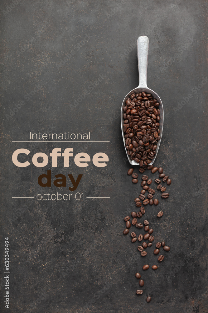 Coffee composition, International coffee day concept