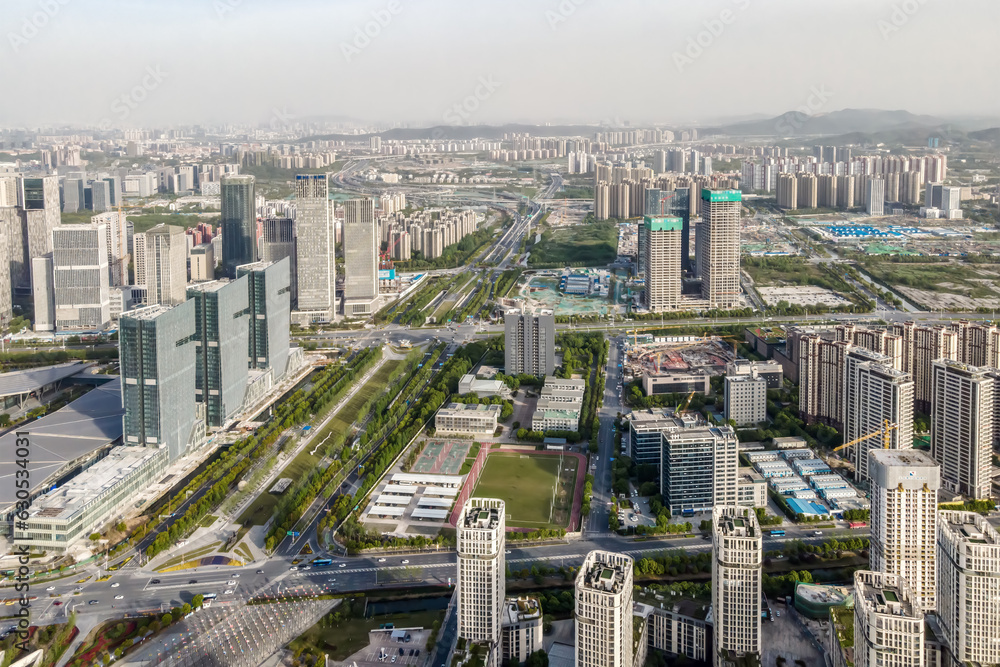 Aerospace Nanjing Financial Central City Landscape panoramic view