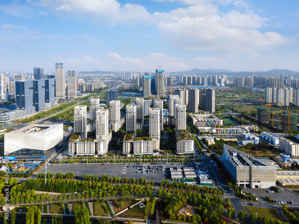 Aerospace Nanjing Financial Central City Landscape panoramic view