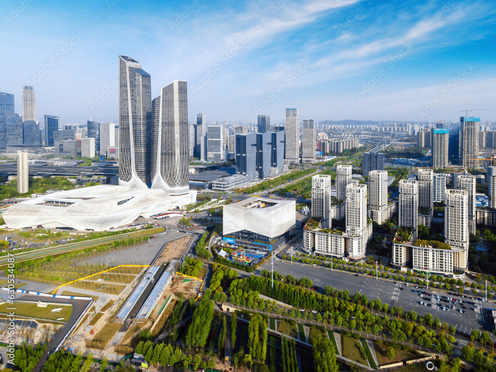 Aerospace Nanjing Financial Central City Landscape panoramic view