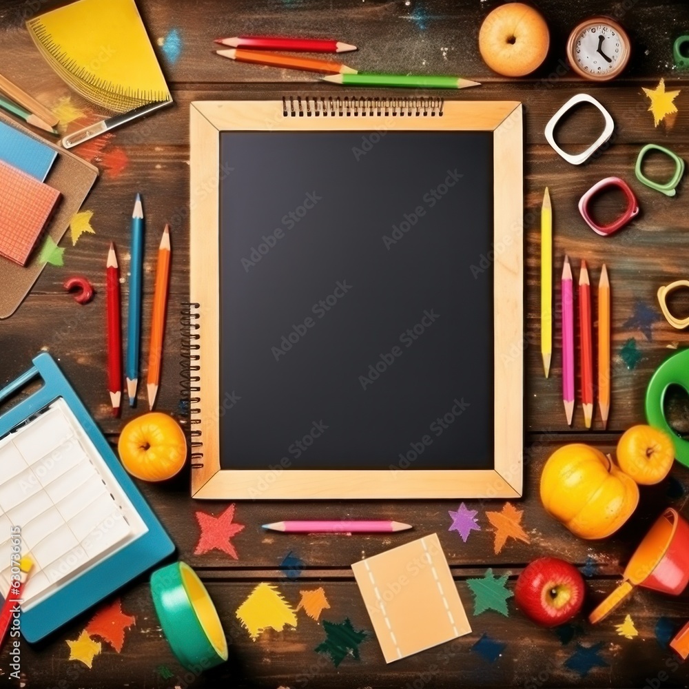 Back to school frame background