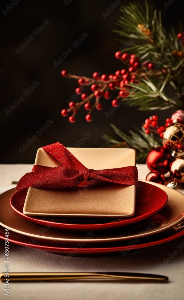 Merry Christmas dinner background