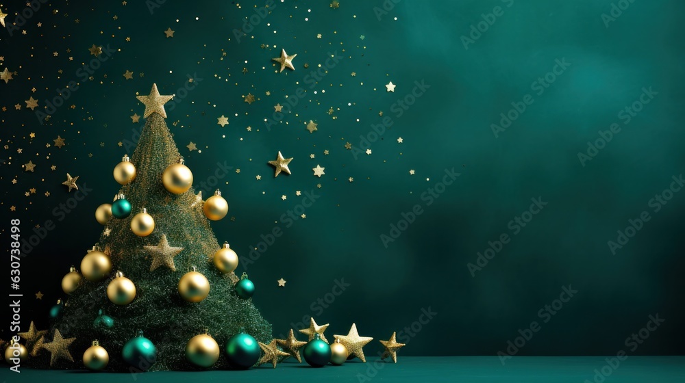 Green Christmas background