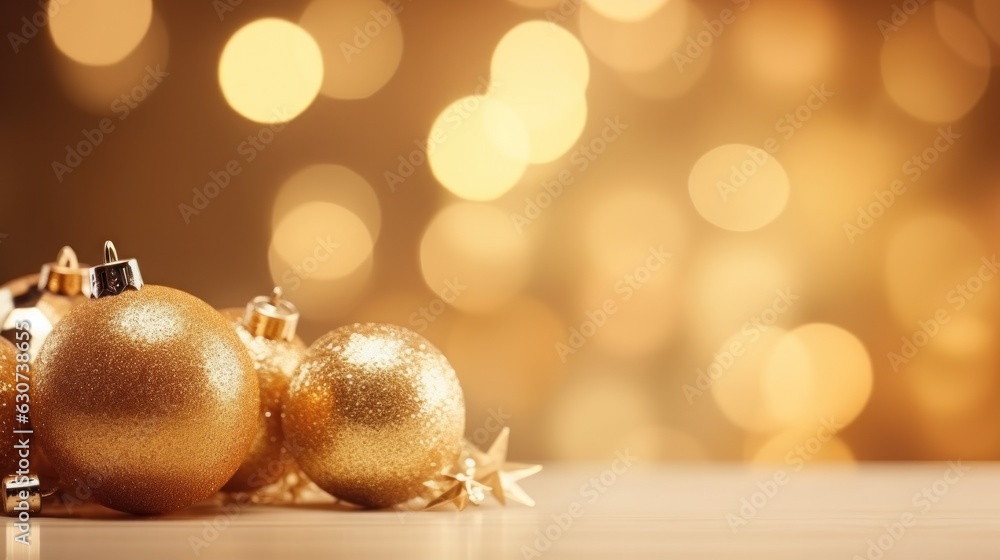 Golden Christmas background