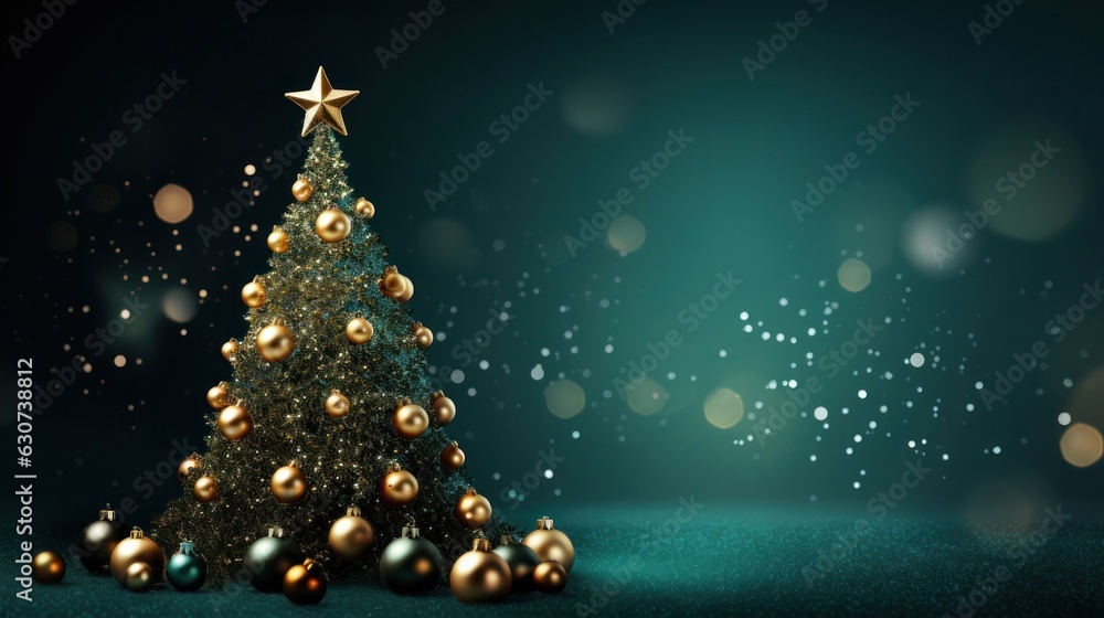 Green Christmas background