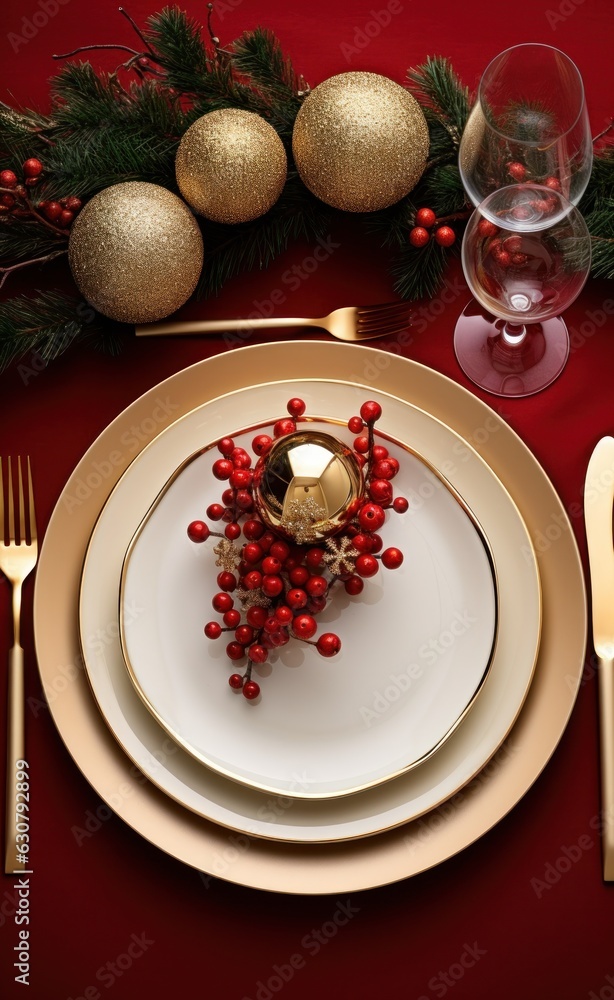 Merry Christmas dinner background