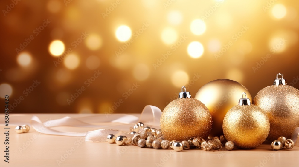 Golden Christmas background