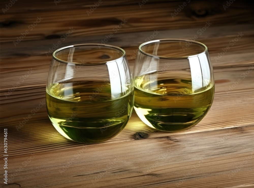 Green tea natural background