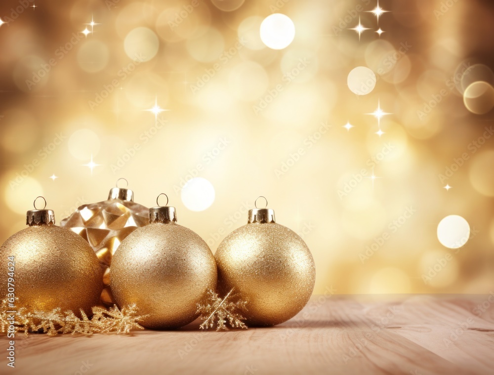 Golden Christmas background