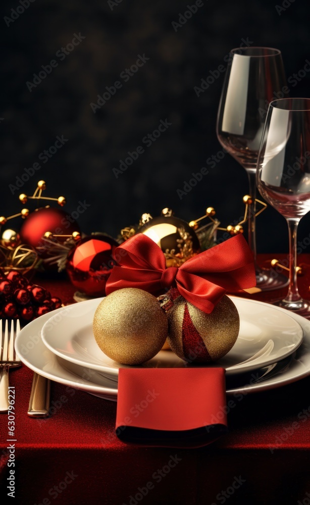 Merry Christmas dinner background