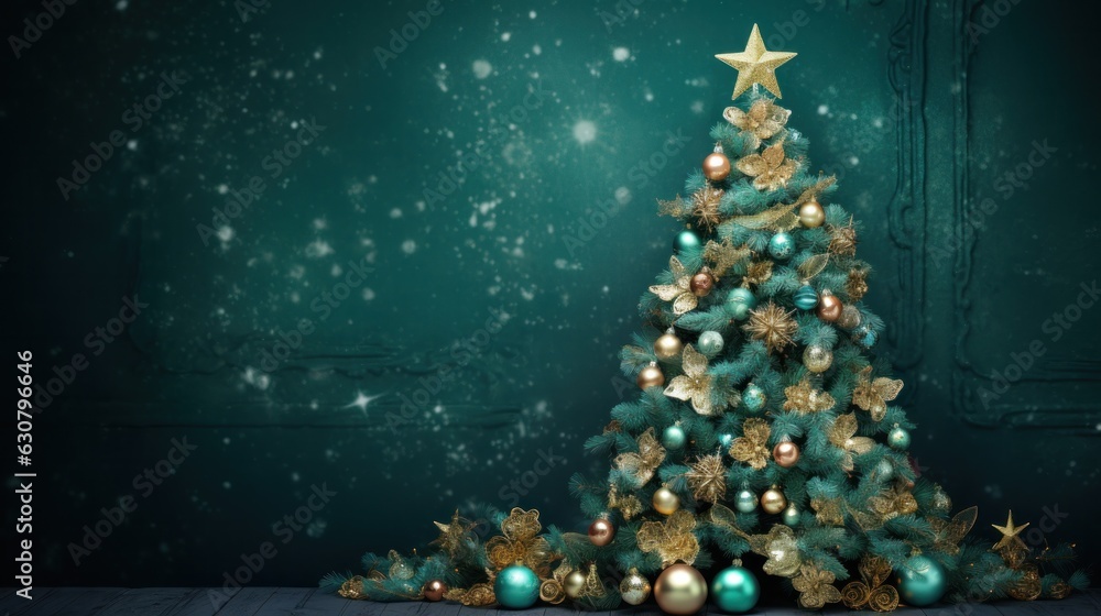 Green Christmas background