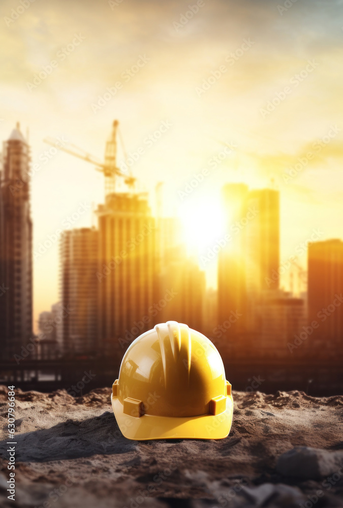 Construction equipment hat and helmet